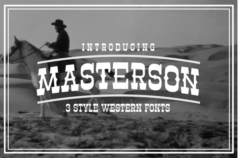 Masterson Font Family By Arterfak Project Thehungryjpeg Com