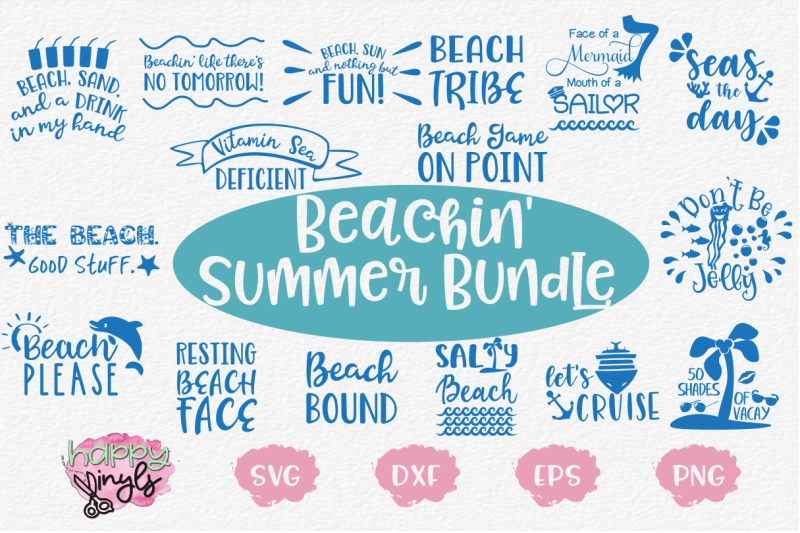 Download Beachin' Summer Bundle - A Summer SVG Bundle By Happy ...