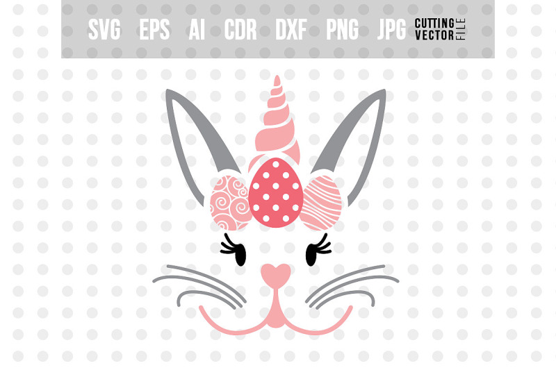 Download Bunny Unicorn Svg Easter Vector By Craftartshop Thehungryjpeg Com