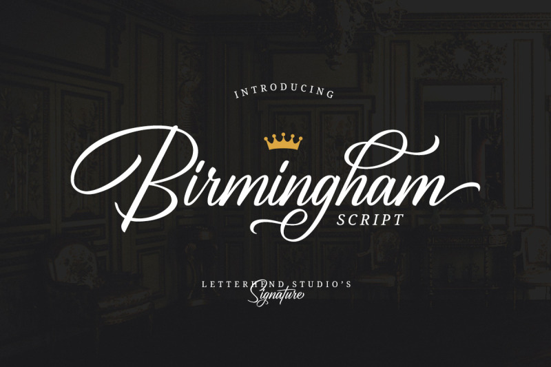 Birmingham Signature Script By Letterhend Thehungryjpeg Com
