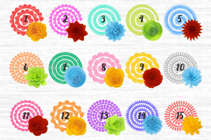 Download Rolled Flower svg, 3d flower svg, Rolled Paper Flower By ...