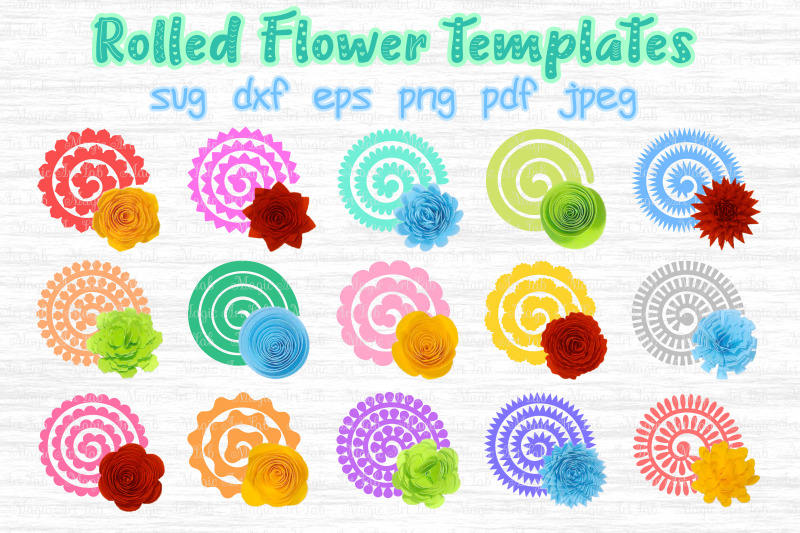 Download Rolled Flower Svg 3d Flower Svg Rolled Paper Flower By Magicartlab Thehungryjpeg Com