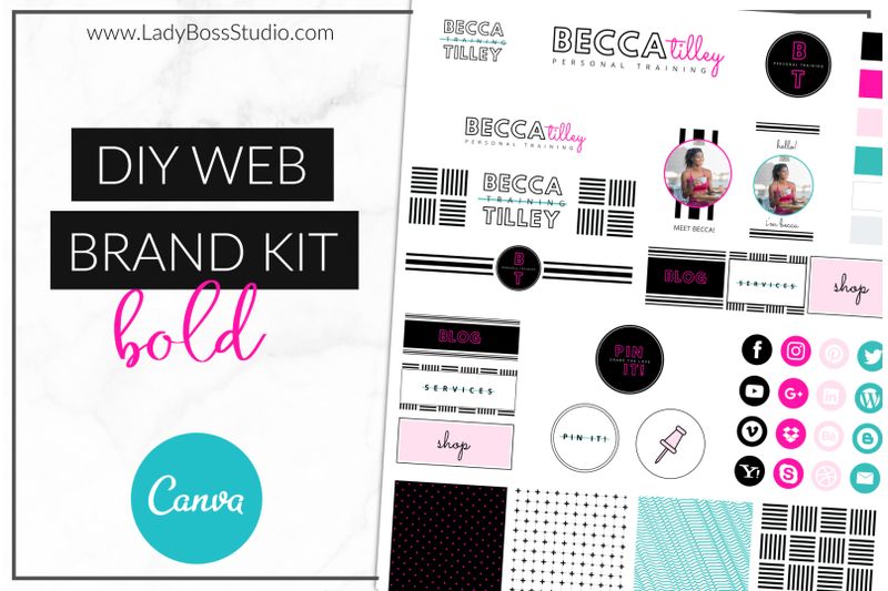 Canva Bold Web Branding Kit By Lady Boss Studio Thehungryjpeg Com