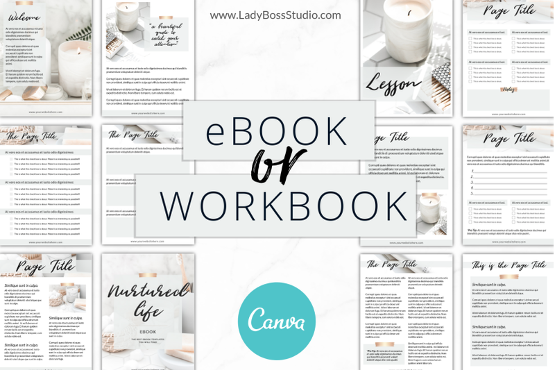 Canva Ebook Or Workbook Templates By Lady Boss Studio Thehungryjpeg Com