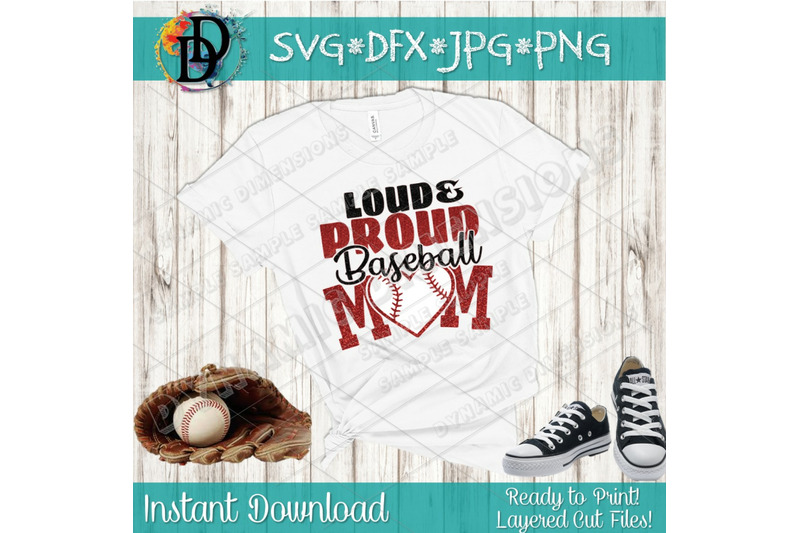 Download Baseball Svg Baseball Mom File Baseball Shirt Svg Loud And Proud Sv By Dynamic Dimensions Thehungryjpeg Com