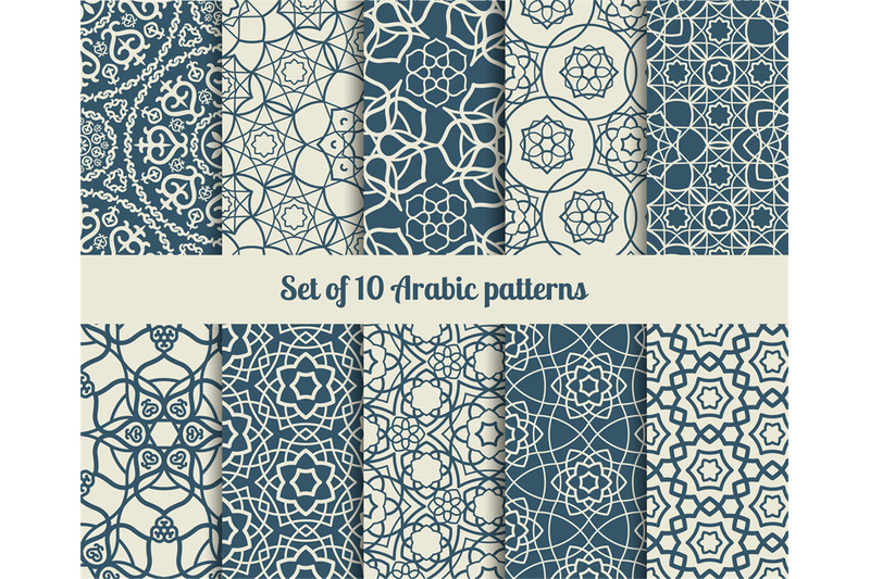 Vector Arabic Patterns By Smartstartstocker Thehungryjpeg Com