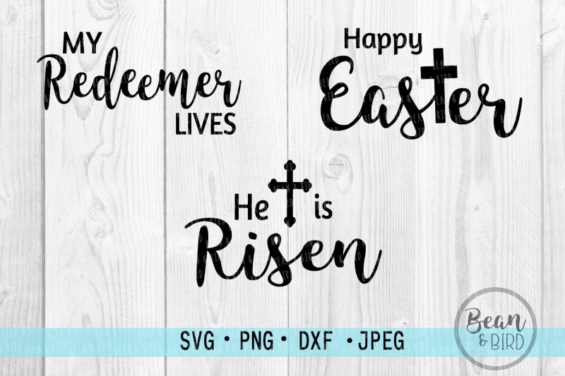 Easter Designs Religious Easter SVG Files By Bean and Bird | TheHungryJPEG