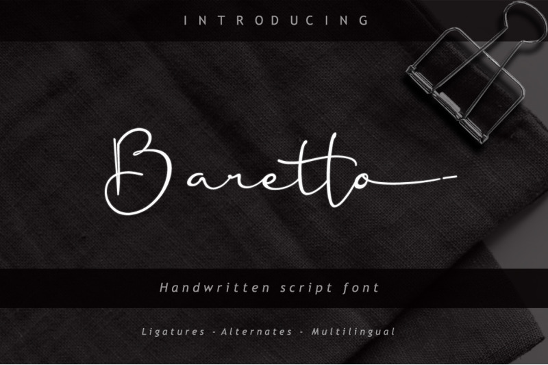 Baretto Font By Leamsign Thehungryjpeg Com