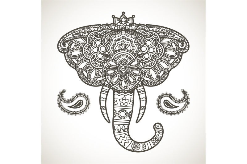 Vintage elephant By SmartStartStocker | TheHungryJPEG