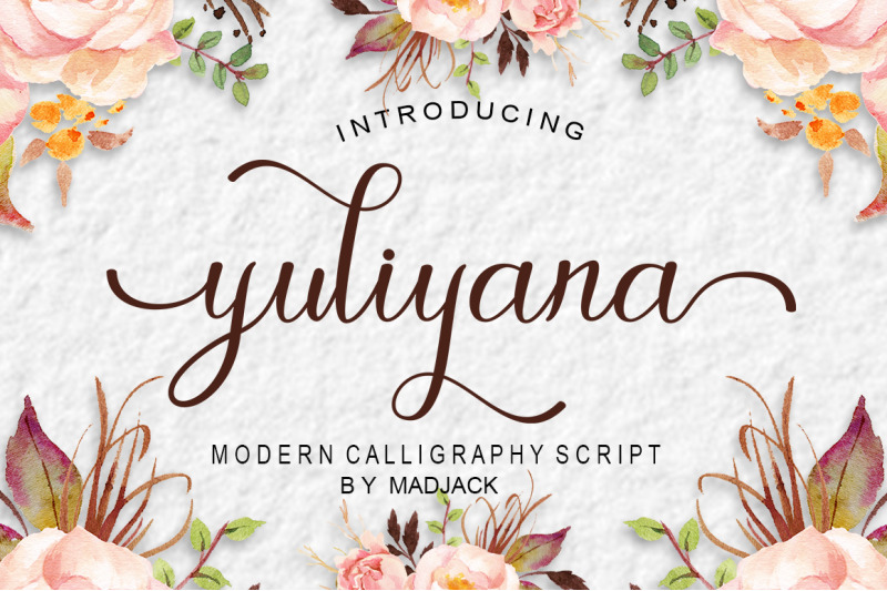 Yuliyana Script By Madjack Studio Thehungryjpeg Com