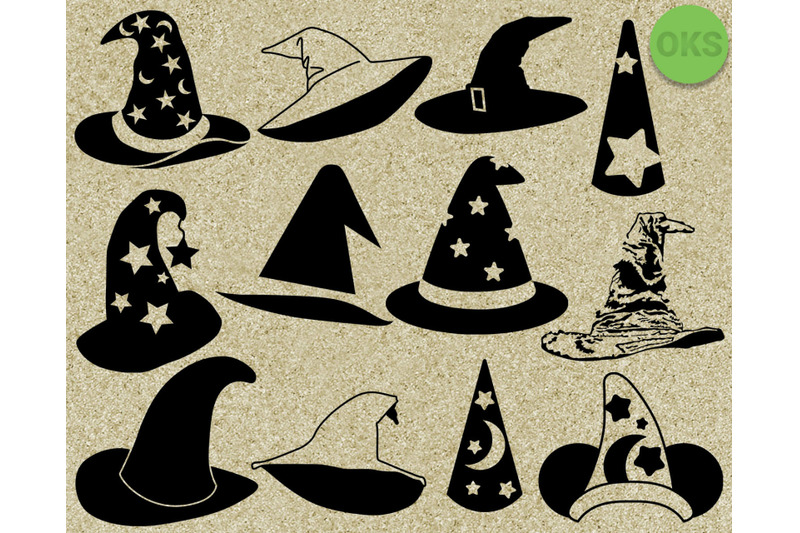 Wizard Hat Svg Svg Files Vector Clipart Cricut Download By Crafteroks Thehungryjpeg Com