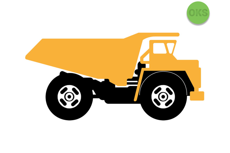 Dump Truck Svg Svg Files Vector Clipart Cricut Download By Crafteroks Thehungryjpeg Com