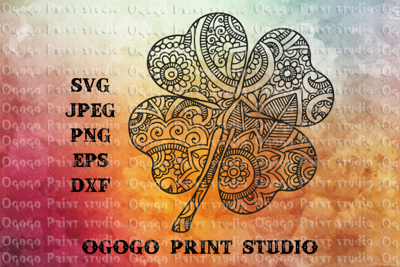 Download Shamrock Svg Zentangle Svg St Patricks Day Svg Mandala Svg By Ogogo Print Thehungryjpeg Com