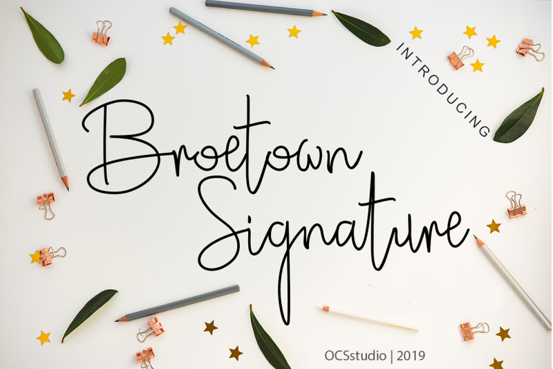 Broetown Signature By Ocansproject33 Thehungryjpeg Com