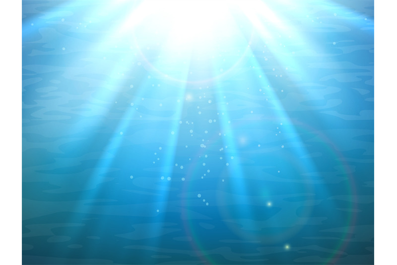 Underwater Light Rays By Vectortatu Thehungryjpeg