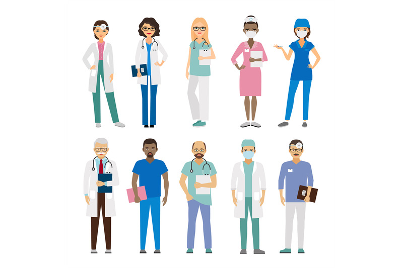 Hospital medical staff By SmartStartStocker | TheHungryJPEG