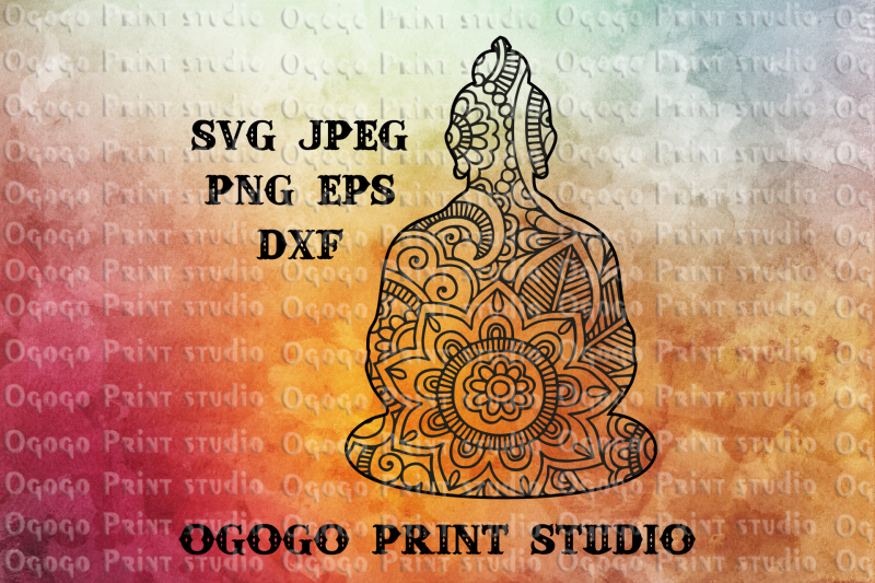 Download Buddha Svg Zentangle Svg Yoga Svg Mandala Svg Cricut File By Ogogo Print Thehungryjpeg Com