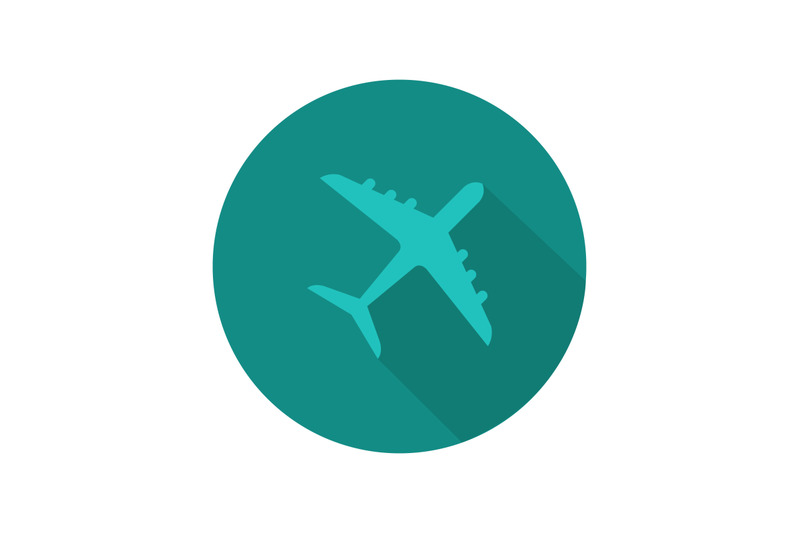 Plane icon By Marco Livolsi | TheHungryJPEG.com