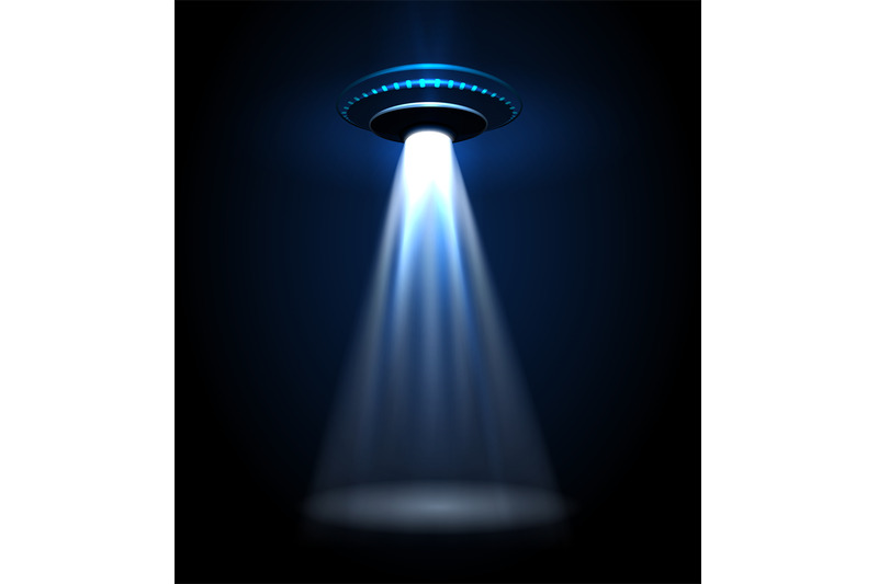 UFO alien lights By vectortatu | TheHungryJPEG