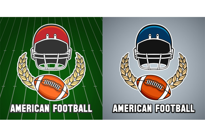 Green helmet of the american football team Vector Image