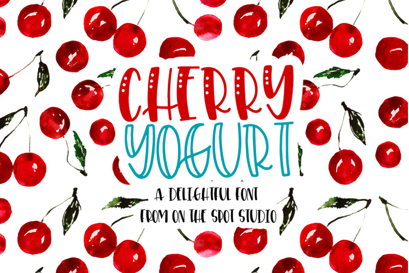 Cherry Yogurt By Onthespotstudio Thehungryjpeg Com