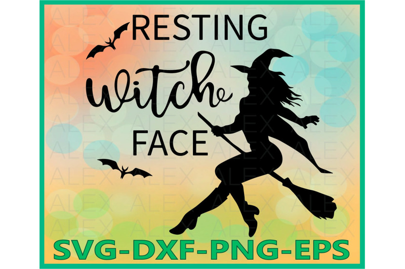 Resting Witch Face Halloween Witch Halloween Silhouette By Alexsvgstudio Thehungryjpeg Com