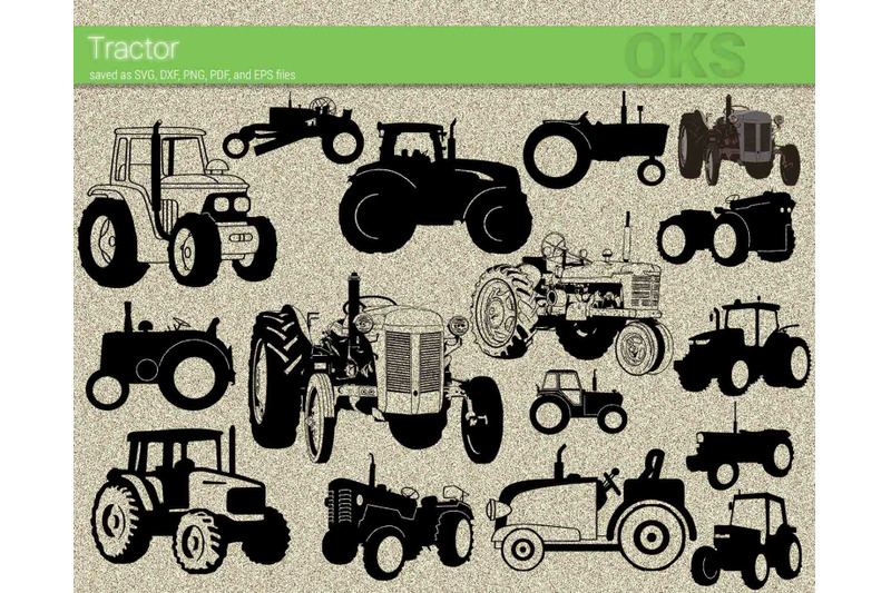 tractor svg, svg files, vector, clipart, cricut, download By CrafterOks