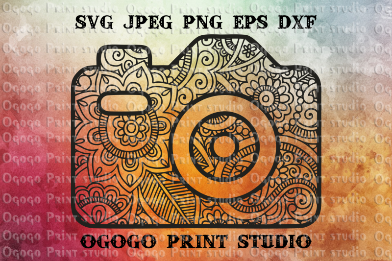 Camera svg, Photography svg, Mandala svg, Zentangle svg By ...