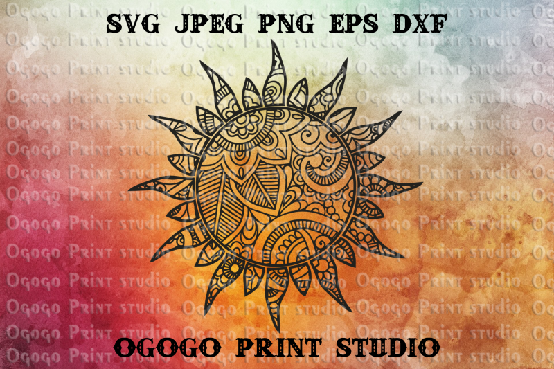 Download Sun Svg Zentangle Svg Summer Svg Mandala Svg Cricut File By Ogogo Print Thehungryjpeg Com