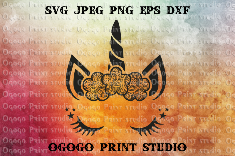 Download Unicorn Svg Zentangle Svg Animal Svg Mandala Svg Cricut By Ogogo Print Thehungryjpeg Com