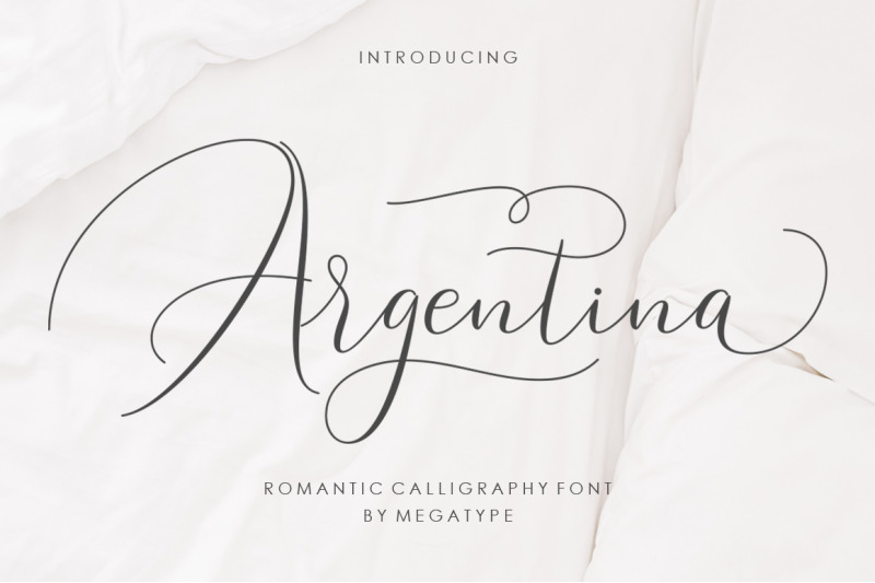 Argentina Script By Megatype Thehungryjpeg Com