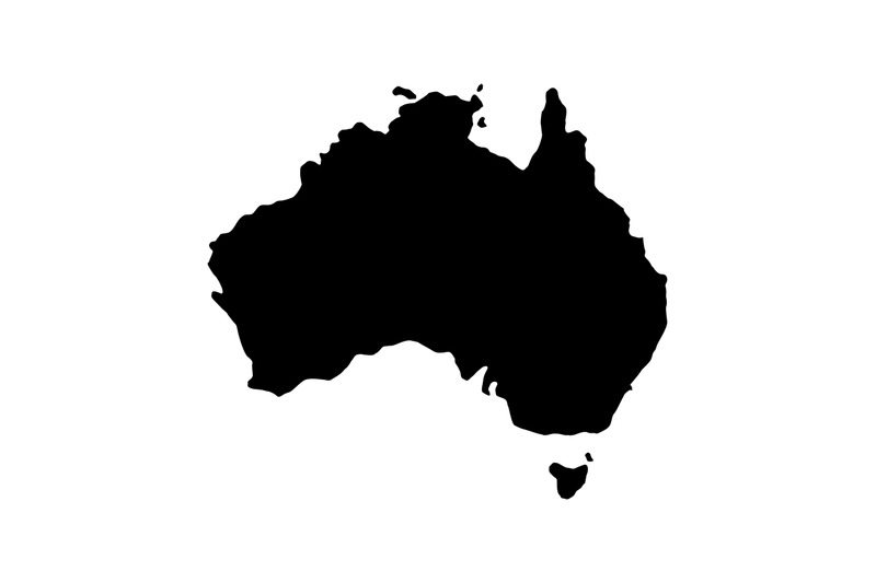 Map of Australia By Marco Livolsi | TheHungryJPEG