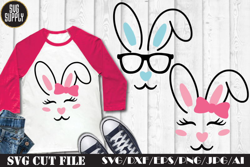 Download Easter Bunny Face Svg Cut File By Svgsupply Thehungryjpeg Com