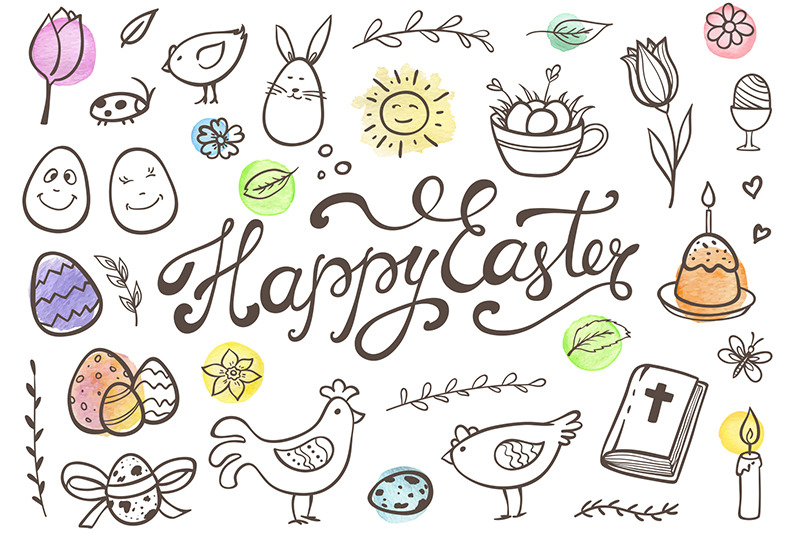 Easter Doodles and Patterns By Artspace