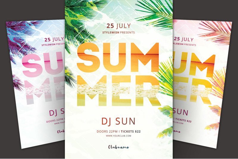 Summer Flyer By styleWish | TheHungryJPEG