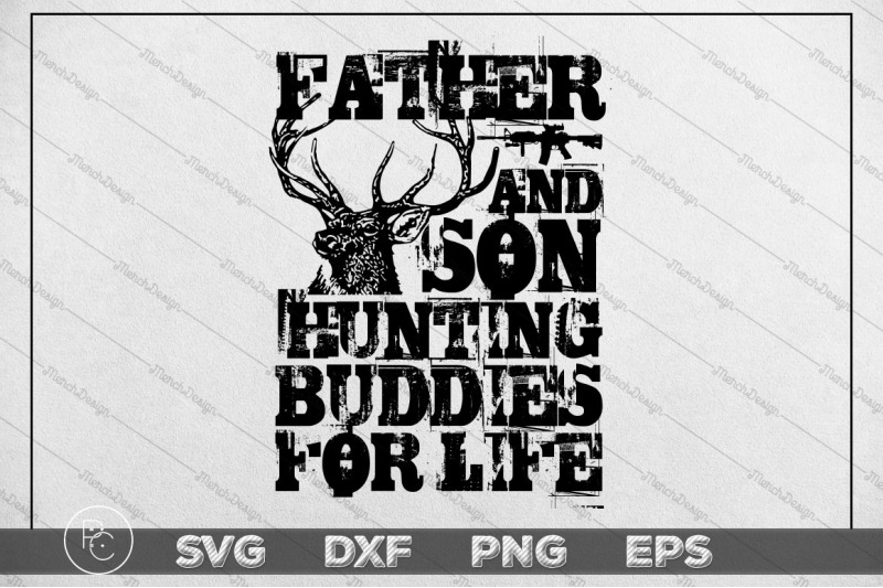 Download Father and Son Hunting Buddies For Life Svg Design, Deer ...