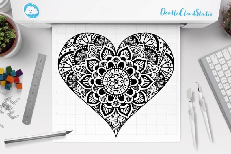 Free Free 240 Layered Heart Mandala Svg Free SVG PNG EPS DXF File