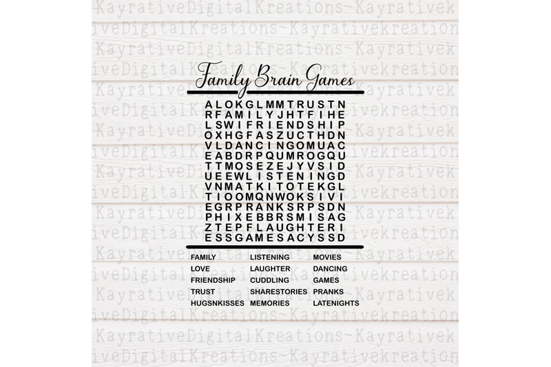 Download Family Word Search Svg Word Search Svg By Kayrativedigital Thehungryjpeg Com