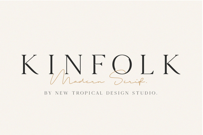 Kinfolk Modern Serif Fonts By New Tropical Design Studio Thehungryjpeg Com