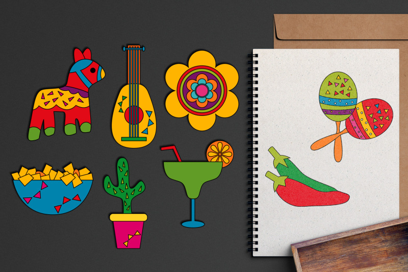 Cinco de mayo illustrations by blessedgrafik thehungryjpeg