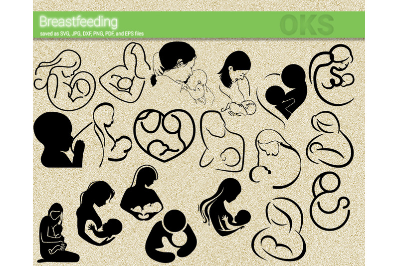 Download Breastfeeding Svg Svg Files Vector Clipart Cricut Download By Crafteroks Thehungryjpeg Com PSD Mockup Templates