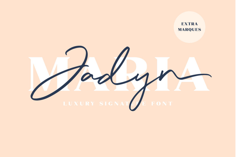 Jadyn Maria Luxury Signature Font By Craft Supply Co Thehungryjpeg Com