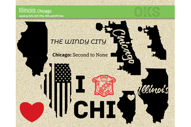 Illinois Svg Chicago Svg Files Vector Clipart Cricut Download By Crafteroks Thehungryjpeg Com