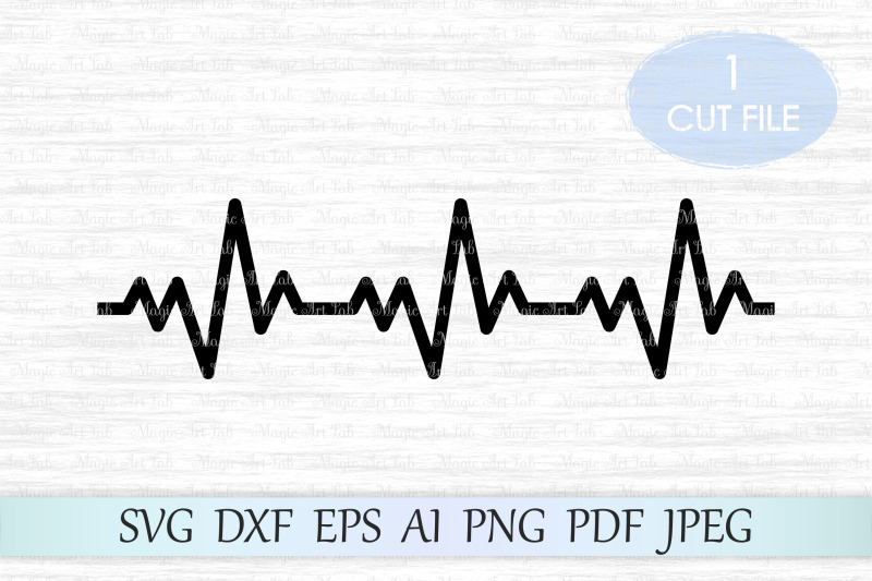 Download Heartbeat svg, Heartbeat cut file, Heartbeat line svg file ...