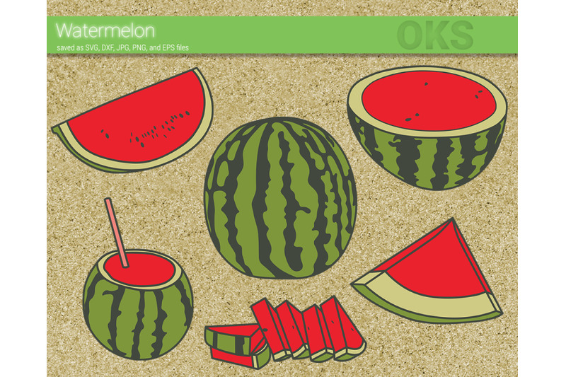 Download watermelon svg, svg files, vector, clipart, cricut, download By CrafterOks | TheHungryJPEG.com