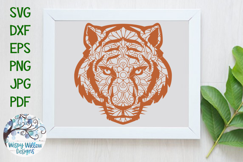 Download Tiger Face Mandala Animal Mandala Svg Cut File By Wispy Willow Designs Thehungryjpeg Com