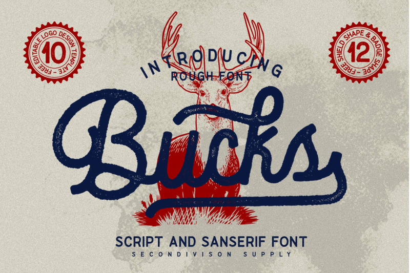 Bucks Script By Secondivison Thehungryjpeg Com