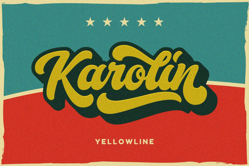 Karolin Retro Font By Yellowline Thehungryjpeg Com