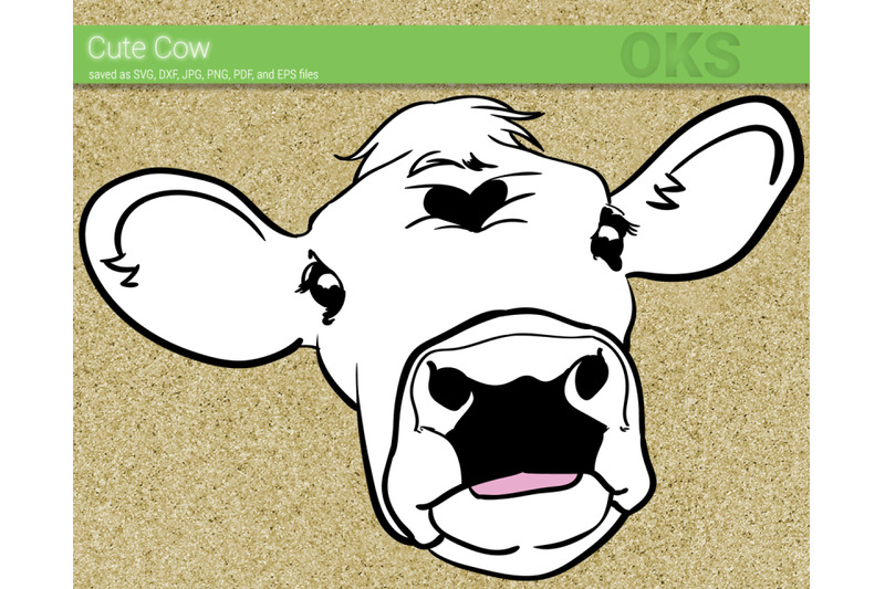 Cup Baby Cow Head Vector image cut file Cow Face SVG for Cricut Cow EPS for Babysuit Cute Cow PNG design for Silhouette Cameo Shirt