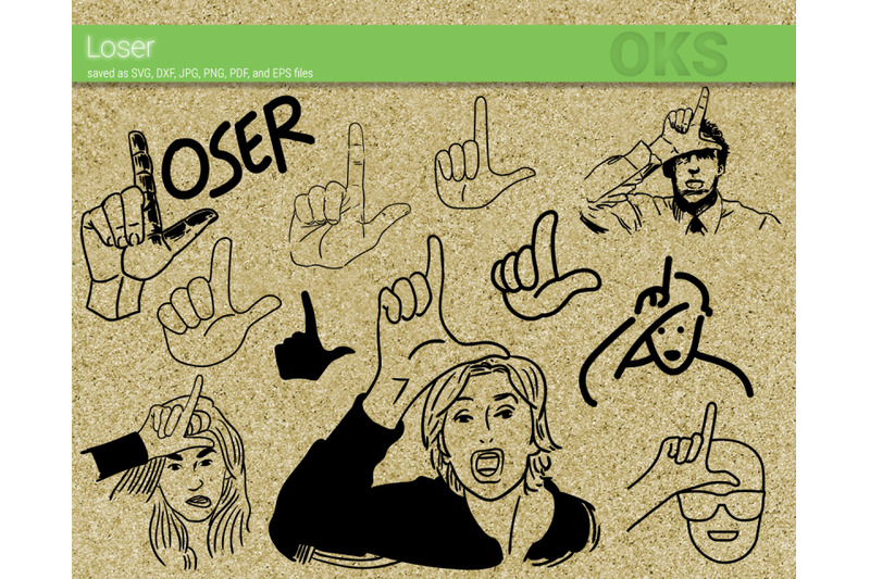 loser sign clip art